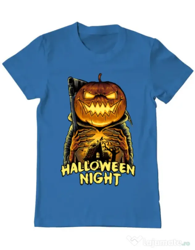 Tricou ADLER barbat Jack o lantern Albastru azuriu