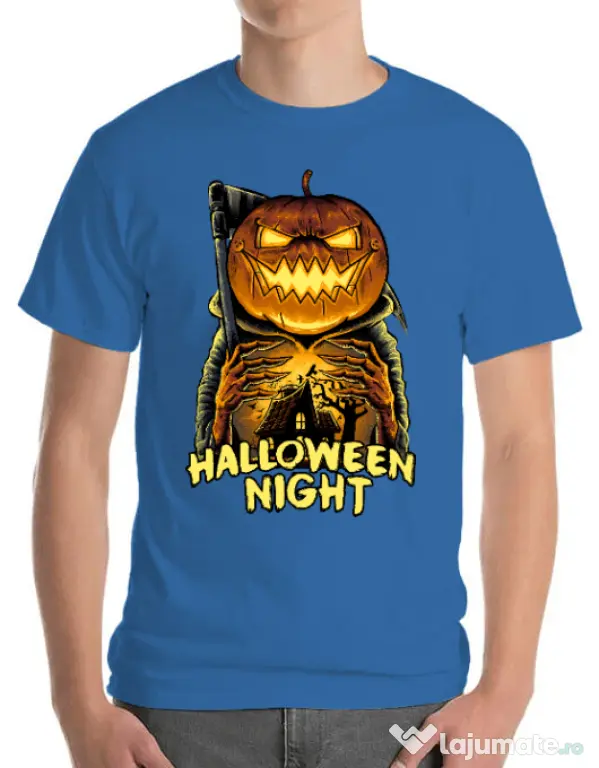 Tricou ADLER barbat Jack o lantern Albastru azuriu