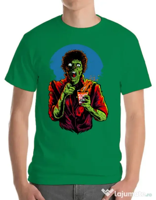 Tricou ADLER barbat I want you to dance Verde mediu