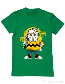Tricou ADLER barbat Bad boy Verde mediu