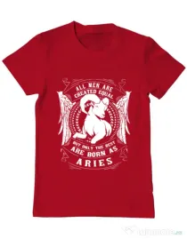 Tricou ADLER barbat The best men are born as Aries Rosu