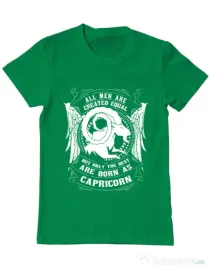 Tricou ADLER barbat The best men are born as Capricorn Verde mediu