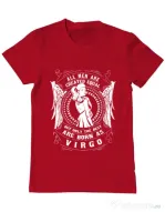 Tricou ADLER barbat The best men are born as Virgo Rosu