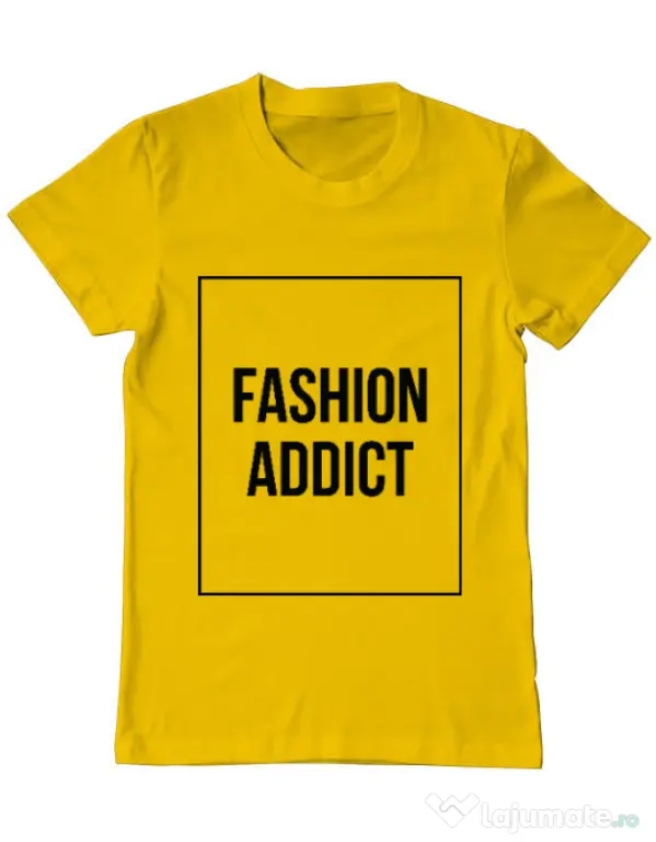 Tricou ADLER barbat Fashion addict Galben