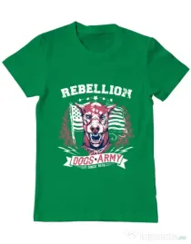 Tricou ADLER barbat Rebellion Verde mediu