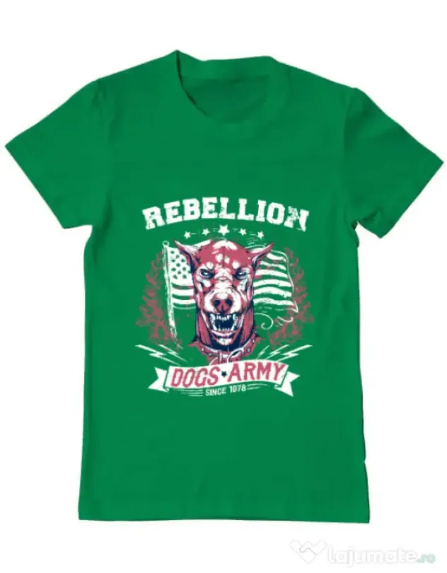 Tricou ADLER barbat Rebellion Verde mediu