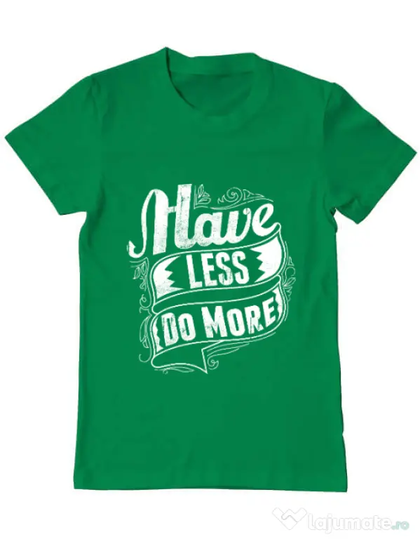 Tricou ADLER barbat Have less do more Verde mediu