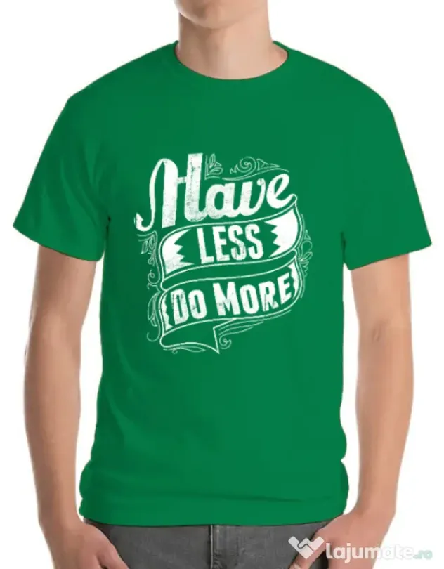 Tricou ADLER barbat Have less do more Verde mediu
