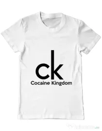 Tricou ADLER barbat Cocaine kingdom Alb