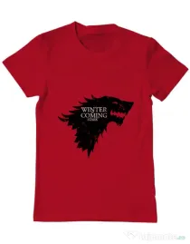 Tricou ADLER barbat Winter is coming Stark Rosu