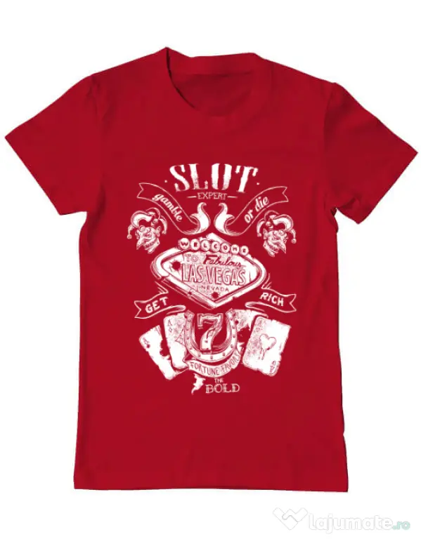 Tricou ADLER barbat Las vegas Rosu