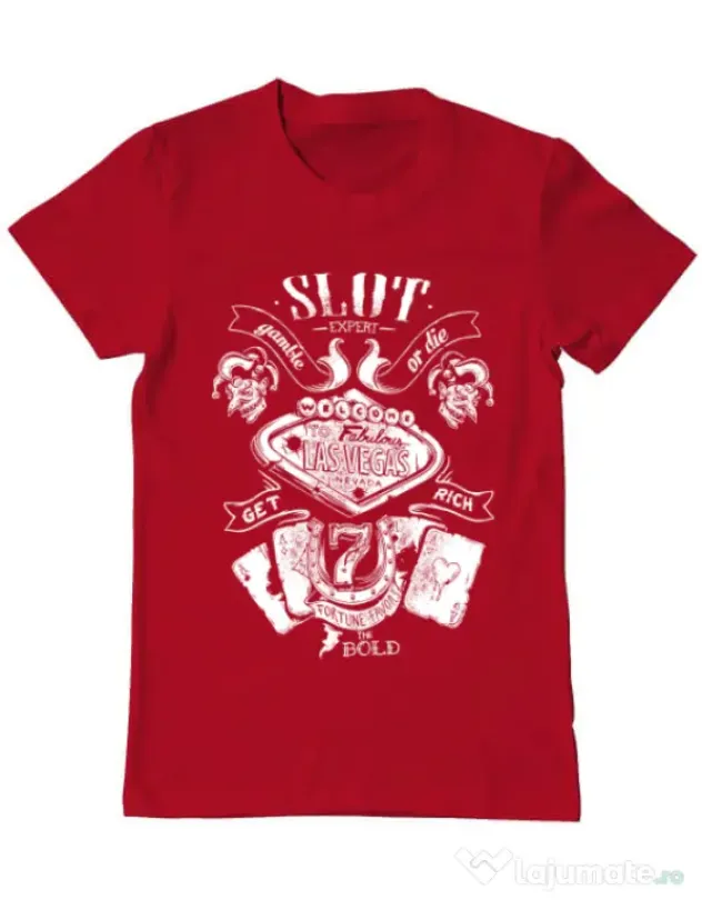 Tricou ADLER barbat Las vegas Rosu