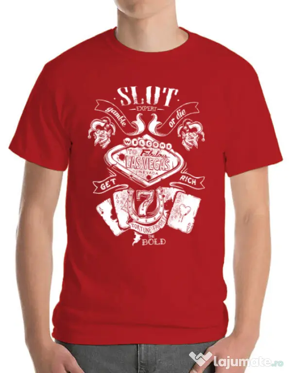 Tricou ADLER barbat Las vegas Rosu