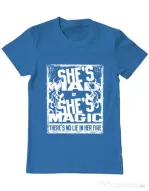 Tricou ADLER barbat Mad but magic Albastru azuriu