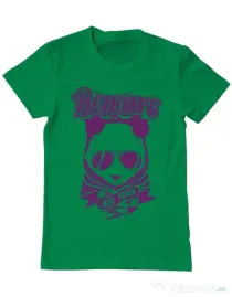 Tricou ADLER barbat Mad Panda Verde mediu