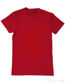 Tricou ADLER barbat Quiet people loud minds Rosu
