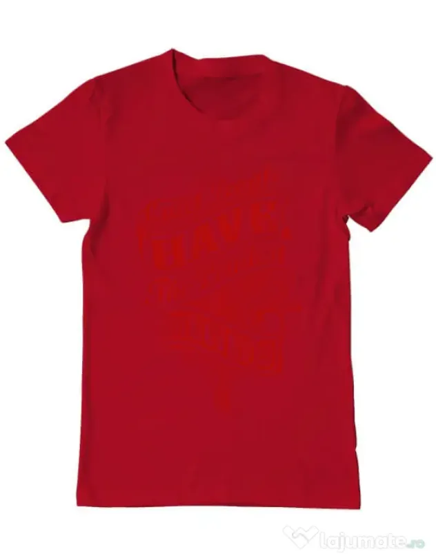 Tricou ADLER barbat Quiet people loud minds Rosu