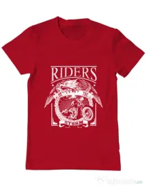 Tricou ADLER barbat Riders on the storm Rosu