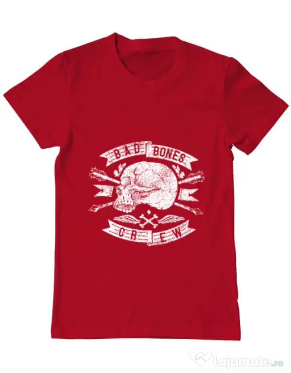 Tricou ADLER barbat Skull symbol Rosu