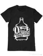 Tricou ADLER barbat The original sinner Negru