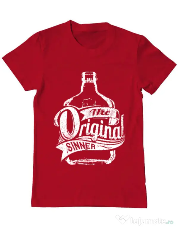 Tricou ADLER barbat The original sinner Rosu