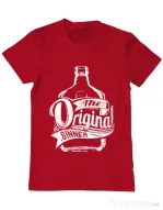 Tricou ADLER barbat The original sinner Rosu