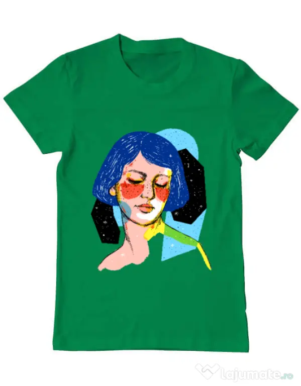 Tricou ADLER barbat Dreamy girl Verde mediu