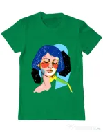 Tricou ADLER barbat Dreamy girl Verde mediu