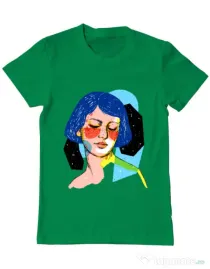 Tricou ADLER barbat Dreamy girl Verde mediu