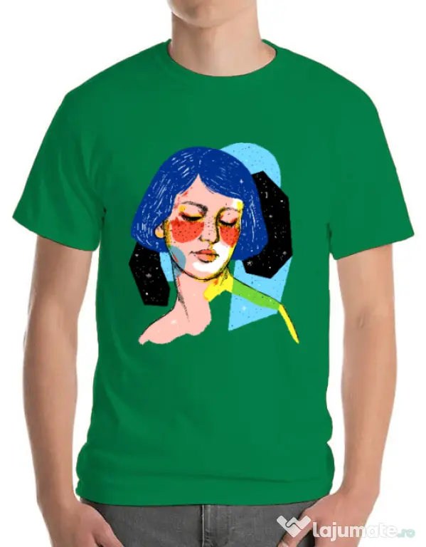 Tricou ADLER barbat Dreamy girl Verde mediu