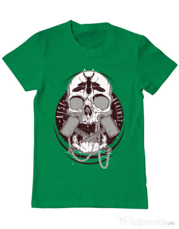 Tricou ADLER barbat Rise against Verde mediu