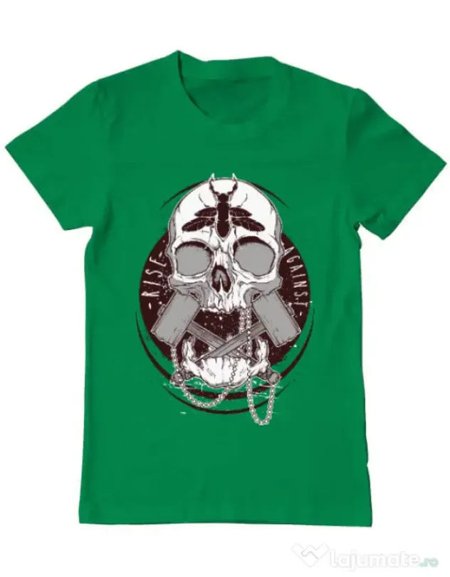 Tricou ADLER barbat Rise against Verde mediu