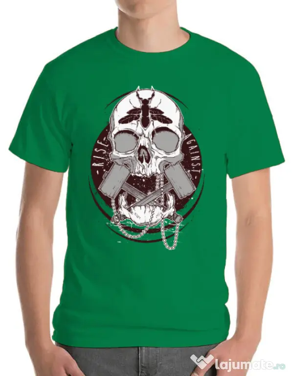 Tricou ADLER barbat Rise against Verde mediu