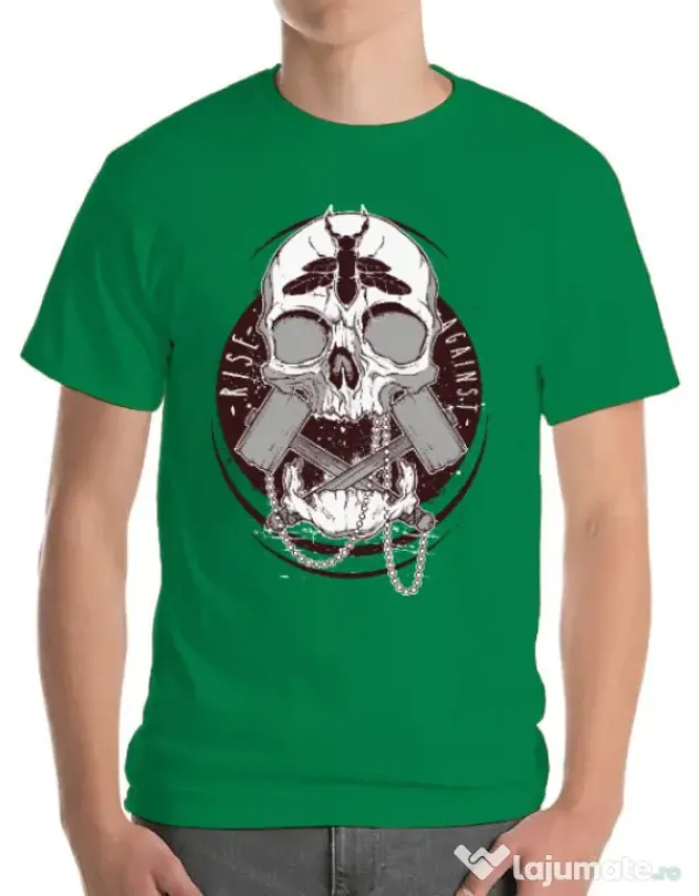 Tricou ADLER barbat Rise against Verde mediu