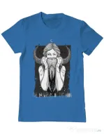 Tricou ADLER barbat The Daughters Of The Moon Albastru azuriu