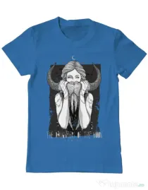 Tricou ADLER barbat The Daughters Of The Moon Albastru azuriu