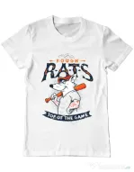 Tricou ADLER barbat The rough rats Alb