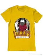 Tricou ADLER barbat Wood you be mine Galben