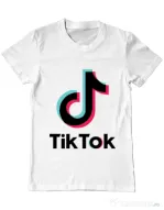 Tricou ADLER barbat Tik Tok Alb