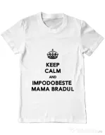 Tricou ADLER barbat Impodobeste mama bradul Alb