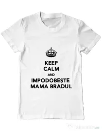 Tricou ADLER barbat Impodobeste mama bradul Alb