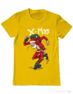 Tricou ADLER barbat Santa Skank Kid Galben