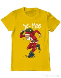 Tricou ADLER barbat Santa Skank Kid Galben