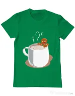 Tricou ADLER barbat Gingerbread man Verde mediu
