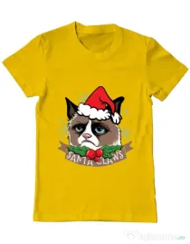 Tricou ADLER barbat Santa Claws Galben