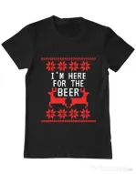 Tricou ADLER barbat Here for the beer Negru