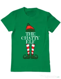Tricou ADLER barbat The chatty elf Verde mediu