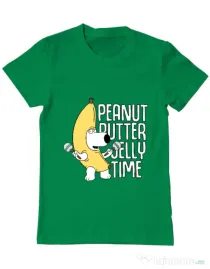 Tricou ADLER barbat Peanut butter jelly time Verde mediu