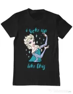 Tricou ADLER barbat I woke up like Elsa Negru