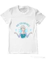 Tricou ADLER barbat Make your own magic Alb